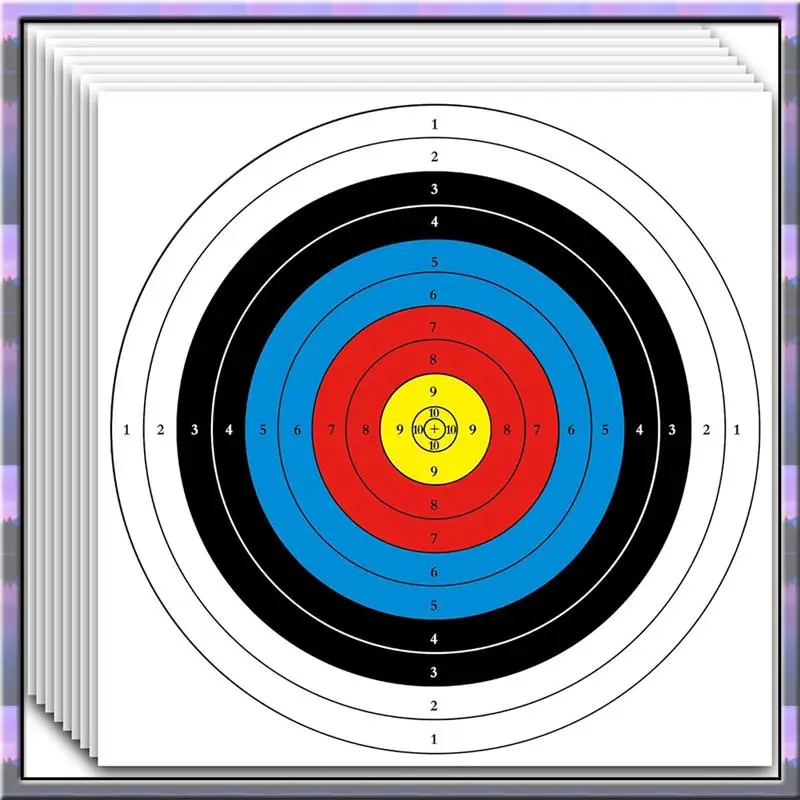 

ABJX New Archery Targets Paper, Bow And Arrow-Targets For Hunting Backyard, Archery Target Practice Accessories