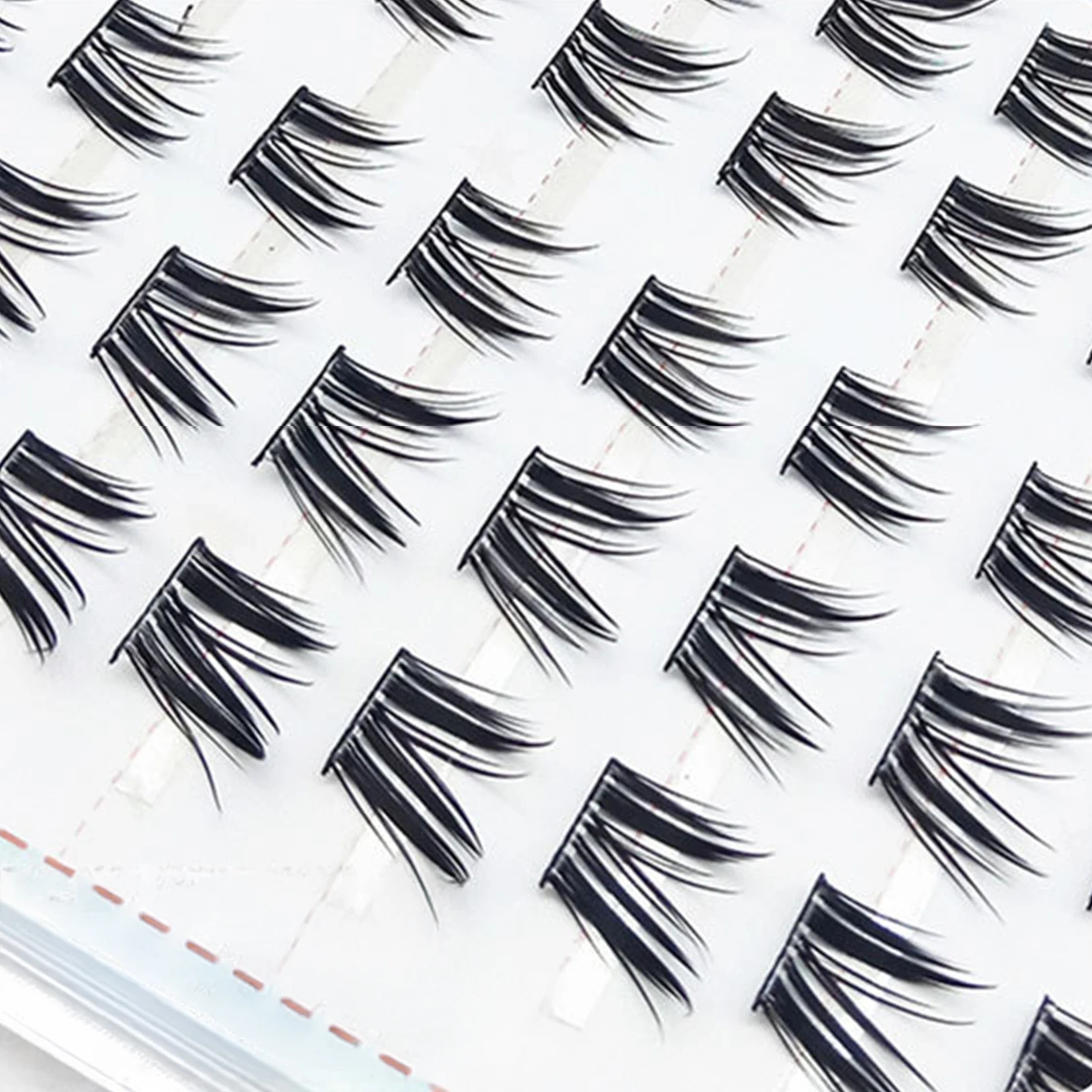 10 Rijen Lijmvrij DIY Onderwimpers Onderste Wimpers Zelfklevende DIY Wimperverlenging Natuurlijke Zachte Anime Wimpers Make-up