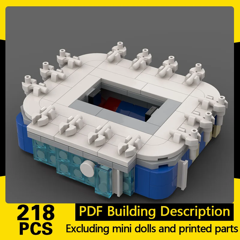 

City Street View Model MOC Building Bricks Modern Large Stadium Modular Technology Gifts Holiday Assemble Children Toys Suit