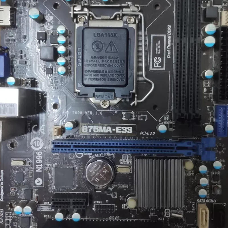 B75 16GB Micro ATX For MSI B75MA-E33 Motherboard LGA 1155 DDR3 Mainboard 100% Tested Fully Work be Shipp quickly DH