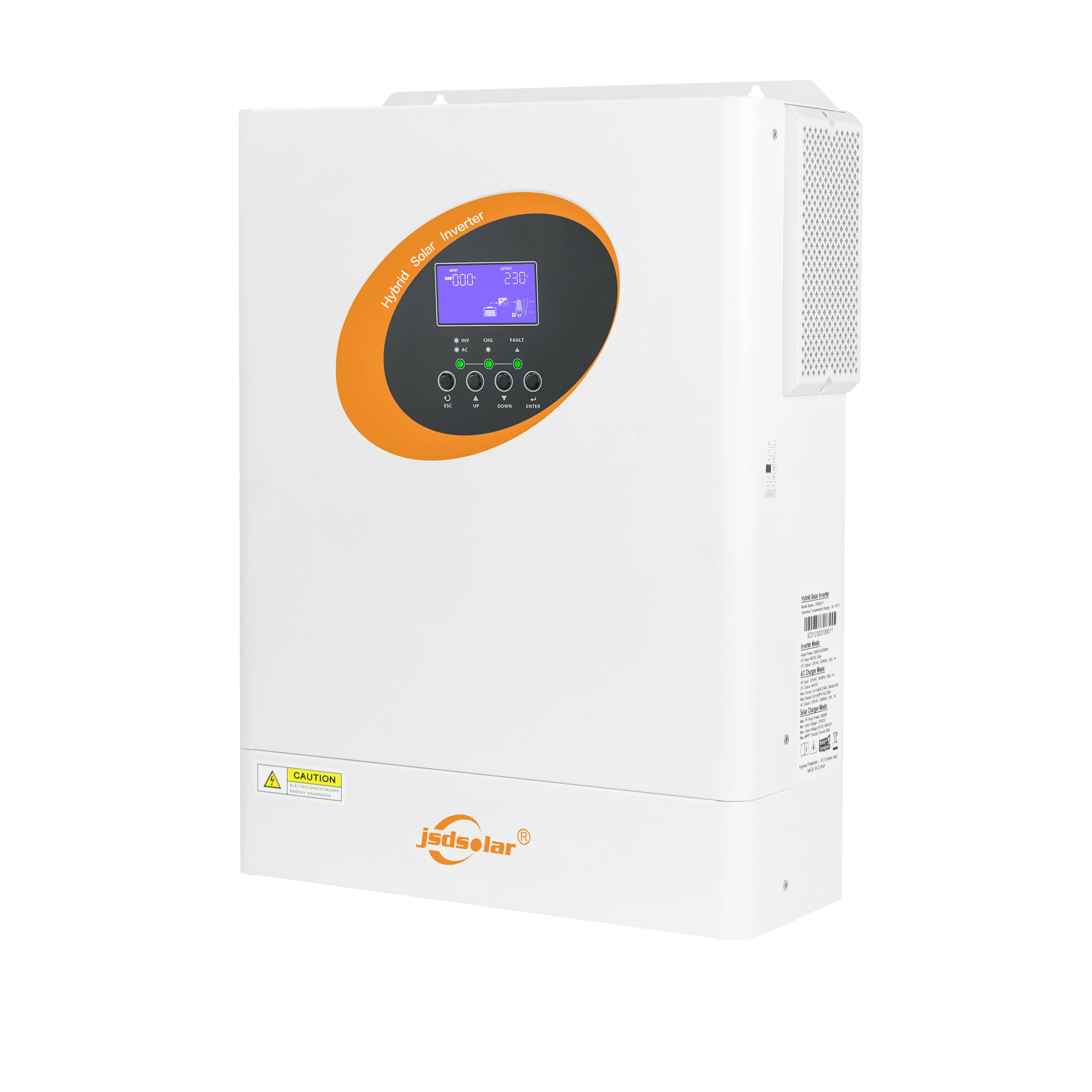 

Jsdsolar OEM Shenzhen Factory Hybrid 110V Split Phase MPPT Controller Hybrid Solar Inverter 3000W