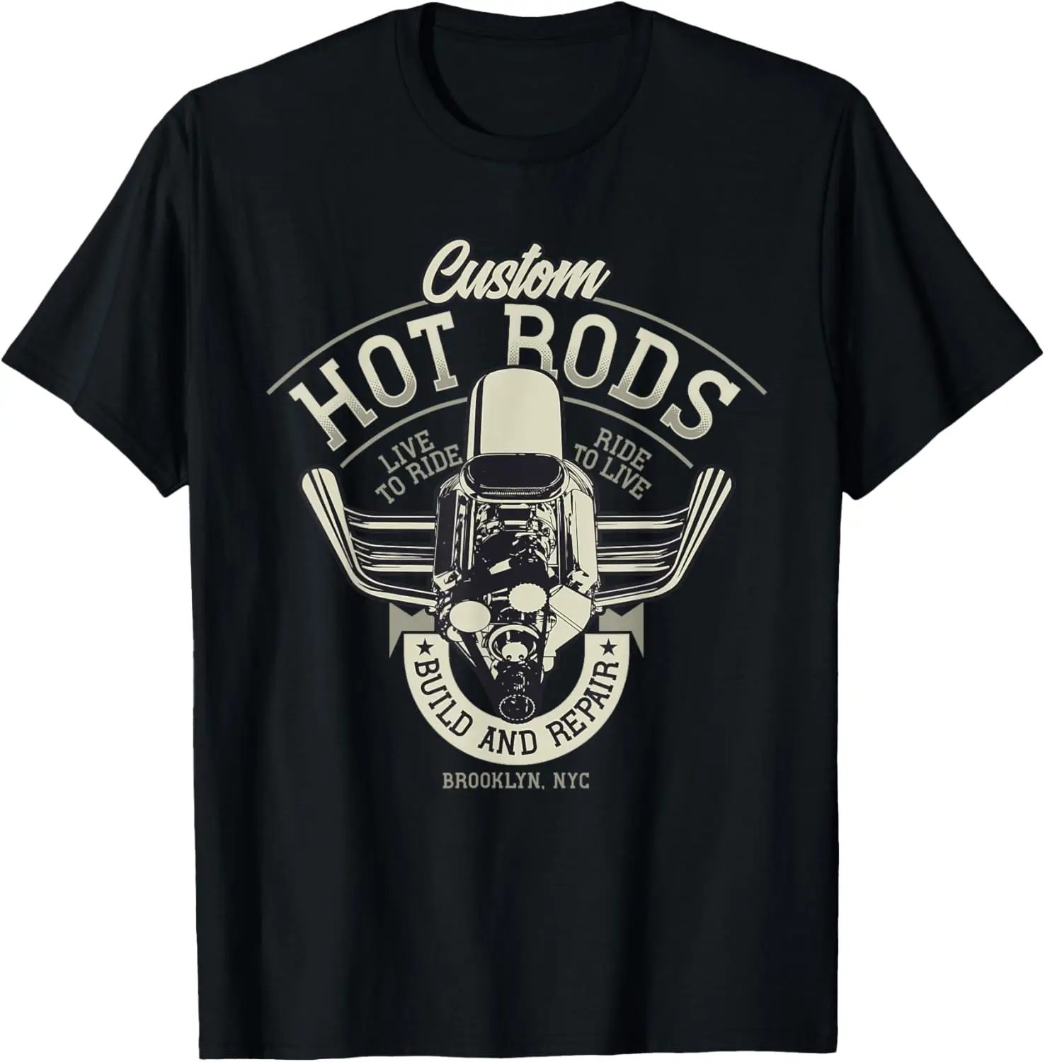 

Винтажная футболка Hot Rod Old Classic Race Car