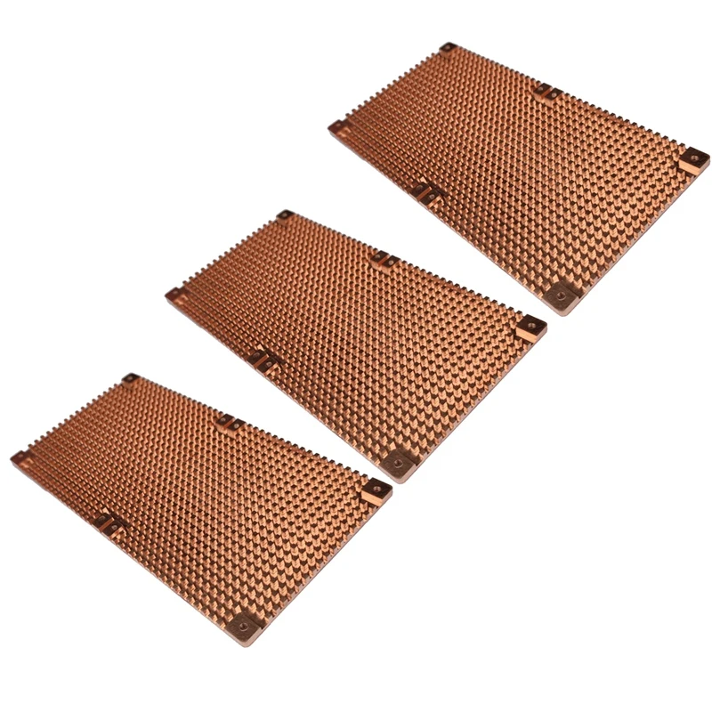 

3X For RTX 3060 3080 3090 Backplane Pure Copper Heat Sink Graphics Card Memory Auxiliary Radiator 90X180MM(4Mm)