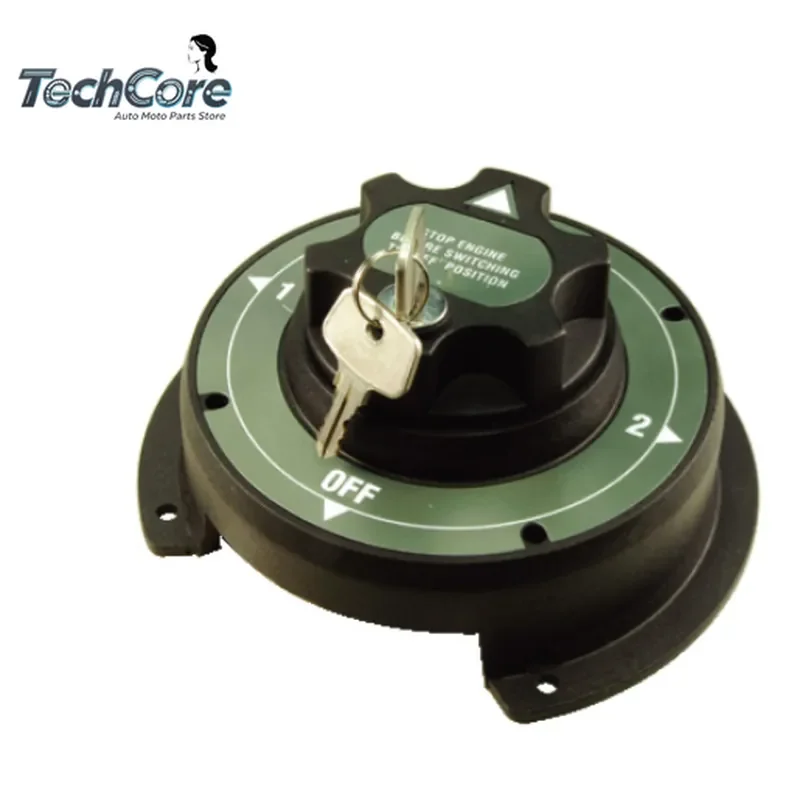 Dual Battery 4 Position 300A 12-36V Heavy Dual/Single/Dual Battery Circuit Breaker with Key, Suitable for Marine
