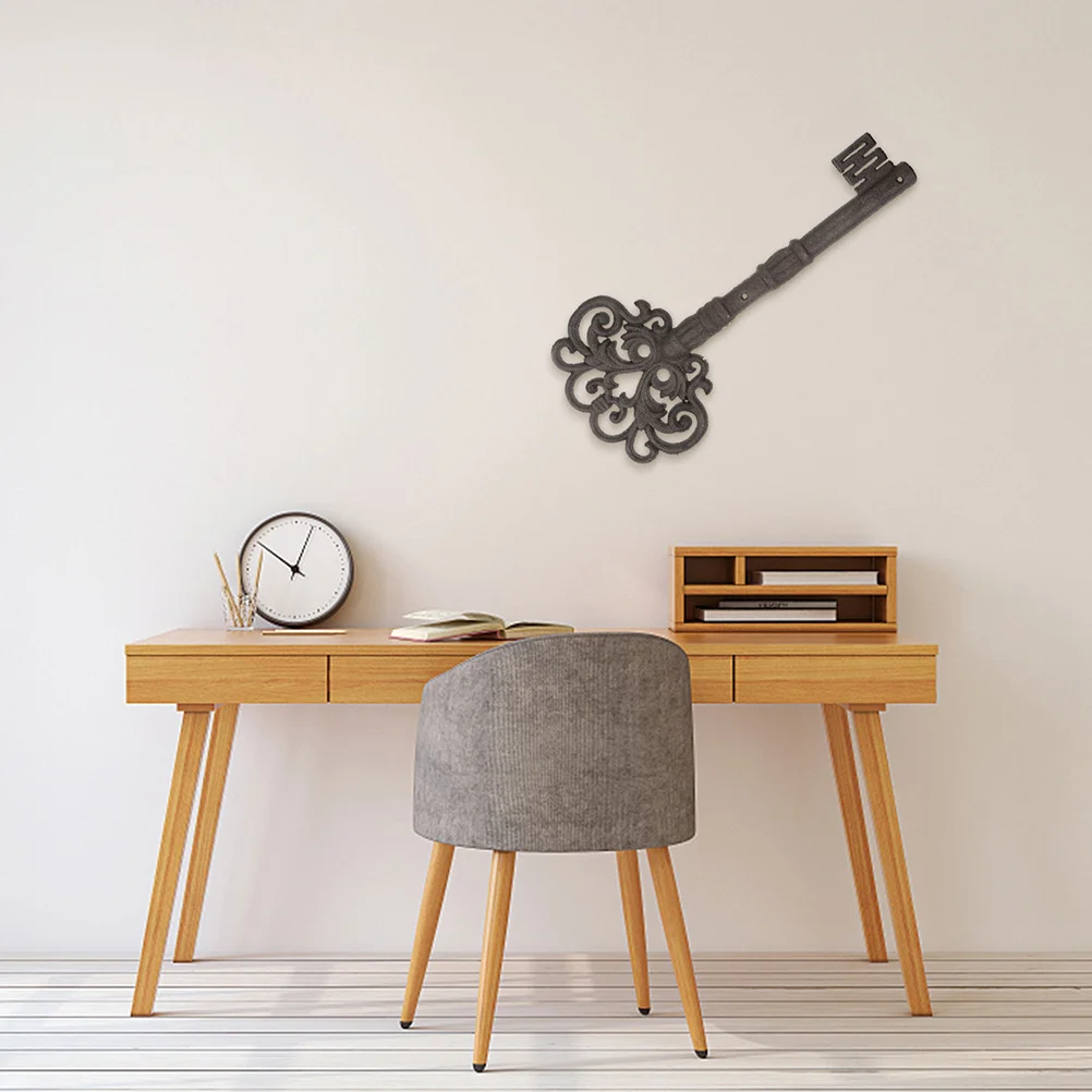 

2Pcs Large Vintage Wall Decor Rustic Cast Iron Ornament for Living Room Bedroom Garden Gothic Decoration