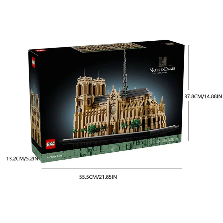 Architectuur Notre-Dame De Parijs Replica, 21061 Lego Verzamelbouwset Voor Volwassenen, Architectonisch Modelbouwpakket