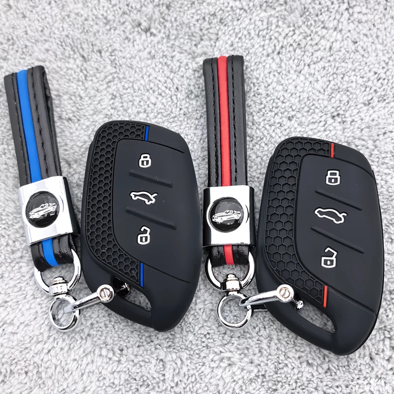 Silicone Remote Key Case Cover Keychain Shell for MG 4 2023 Mg4 Ev MG HS GT ZS EV ZX MG5 MG6 for Roewe RX3 RX5 RX8 ERX5 I6 I5