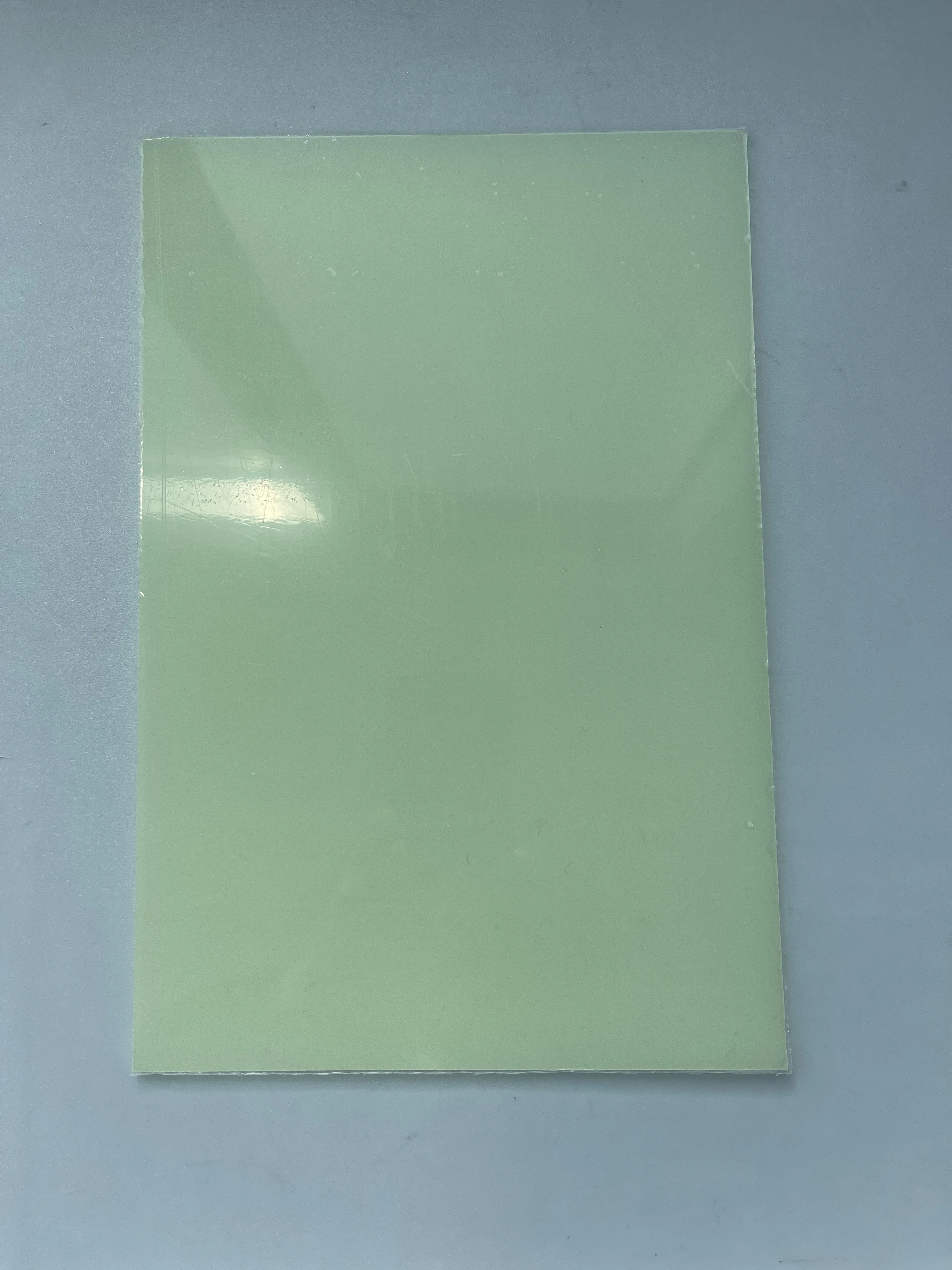 12*8 inches Mint Green Fluorescence Acrylic Sheet/PMMA 3.0 mm Thick Suitable For Decorations Handicrafts Jewelry pieces signage