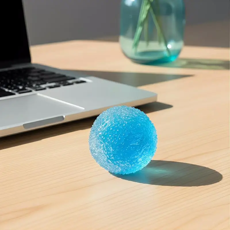 Sensory Crunchy Slushie Squeeze Ball 1PC Reusable Crackling Stress Reliever Toy for School Work Study Desk