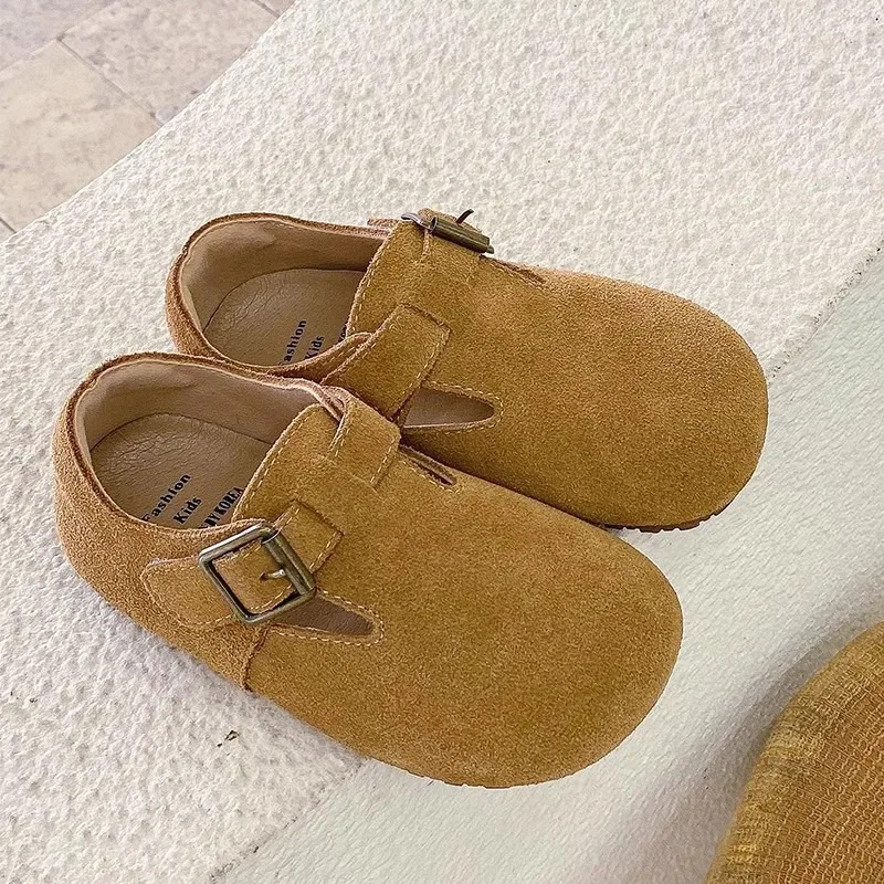 New Children Leather Shoes Baby Toddler Casual Loafers Breathable Handmade Genuine Leather Boys Girls Moccasins Kids Shoes
