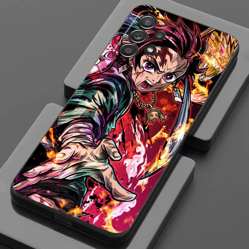 Demon Tanjiros Anime Slayers Case For Samsung Galaxy A15 A25 A24 A23 A22 A21S A20s A13 A05S A04 A03 A14 Cover Kimetsus-No-Yaibas