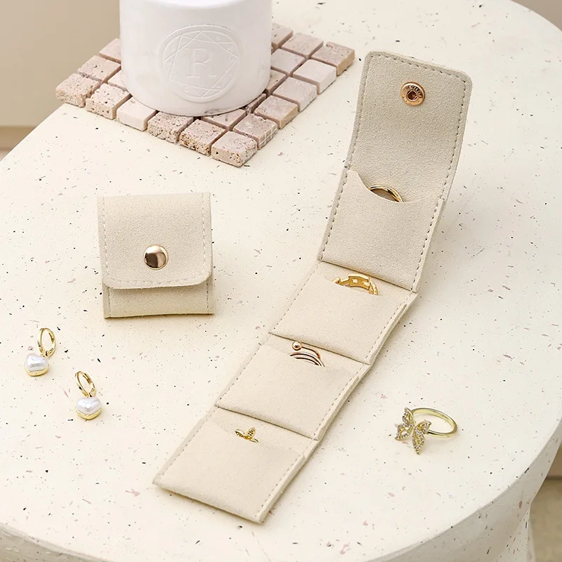 Mode Fluwelen Sieraden Display Tas Container Opvouwbare Ketting Ring Verpakking Zak Opbergdoos Oorbellen Organizer Sieraden Verpakking