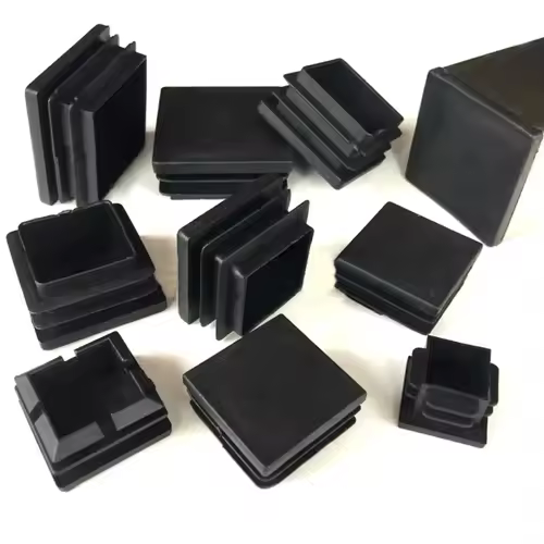Square Plastic Black Blanking End Caps Furniture Leg Tube Pipe Inserts Plugs Bung Decorative Dust Cover 20x20mm-40x40mm - Image 4