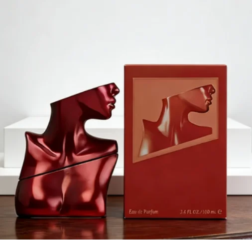 

Sweet Tooth perfume features a striking red chocolate block design, paired with a fresh, fruity cherry scent that lasts all day.