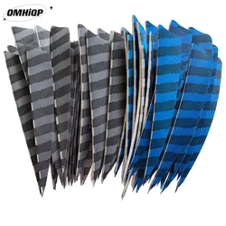 50Pcs/lot 4inch Hunting Arrow Feathers Natural Turkey Feathers Shield Archery Fletches Striated Vanes Arrow Accessories