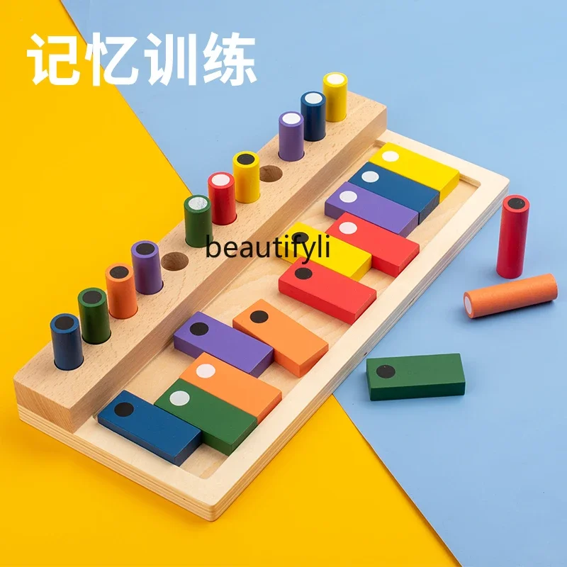 Jeu de formation de la mémoire en bois pour enfants, éducation précoce, puzzle, apprentissage, jouet pratique