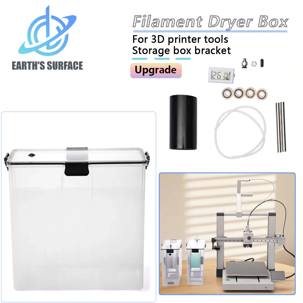 3D Printer Parts Filament Dryer Box Airtight And Moisture-Resistant Real-Time Monitoring for 3D Printer Tools Storage Box Holder