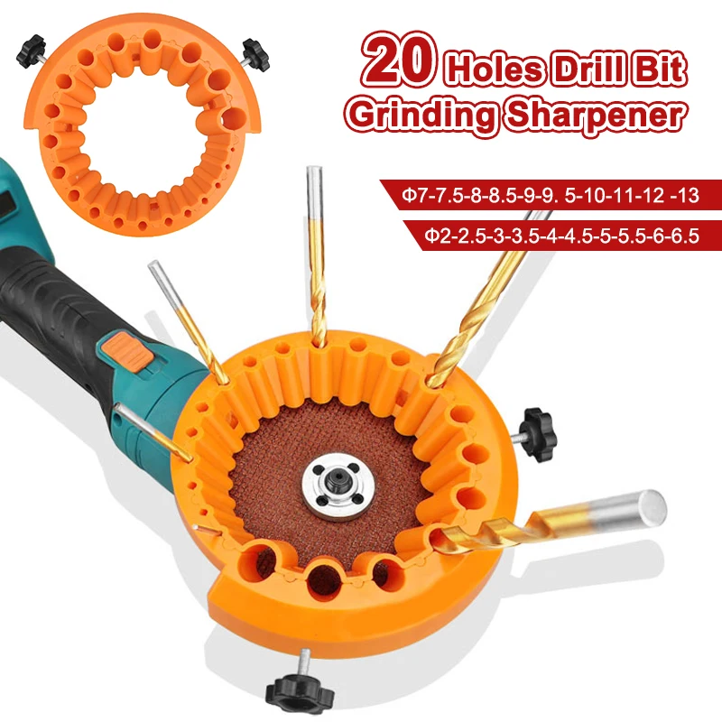

Upgrade Power Drill Bit Grinding Tool 118 Degree Angle Grinder Drill Bit Sharpener for 2 To 13mm Drill Bits Abrasive Tools