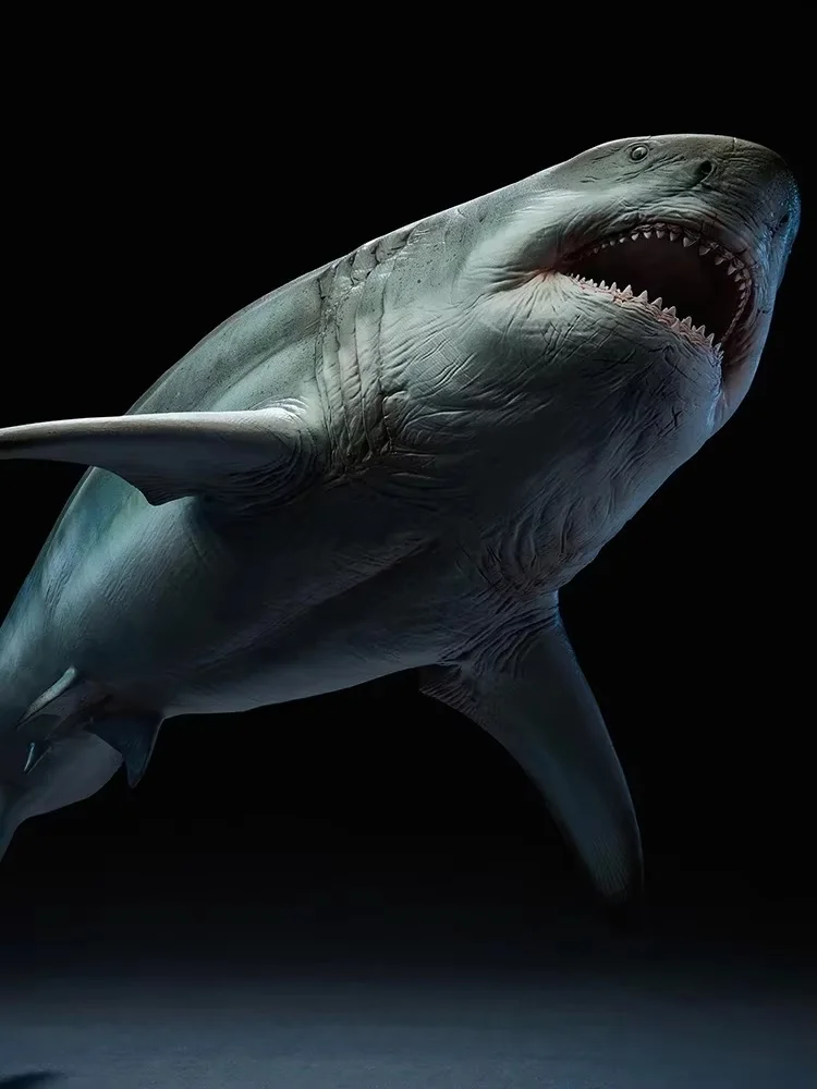 In Stock New W-Dragon Megalodon Ghost Jaw Statue Animal Model Toy Genuine Holiday Gift Tabletop Decoration  Pvc Toys