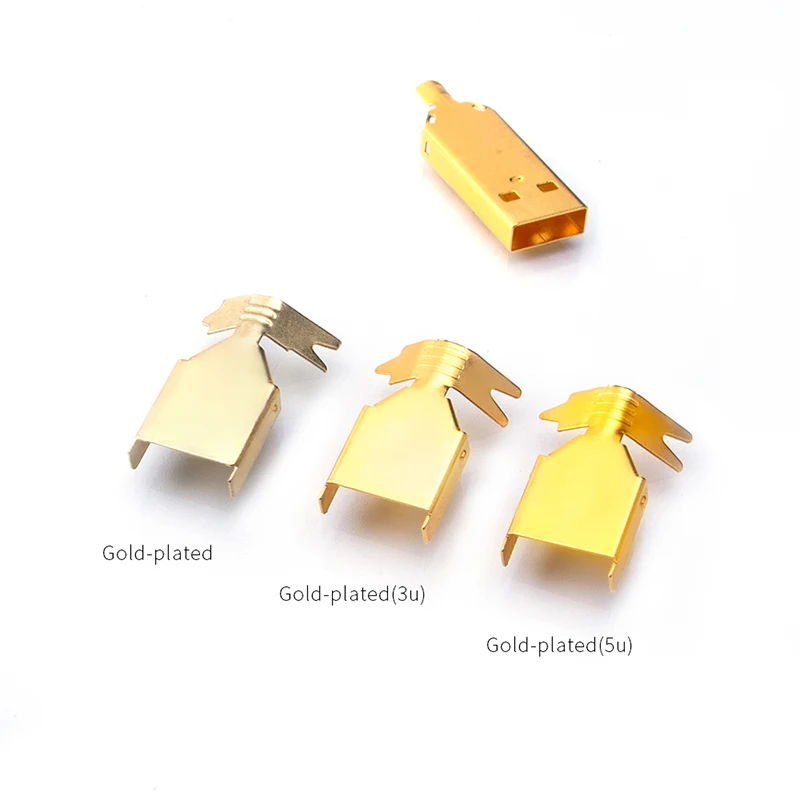HIFI USB 3.0 Male Connector 5U Gold-plated Type A Type B Solidering 3 In 1 High Speed USB Cable Printer Hard Disk Audio Device
