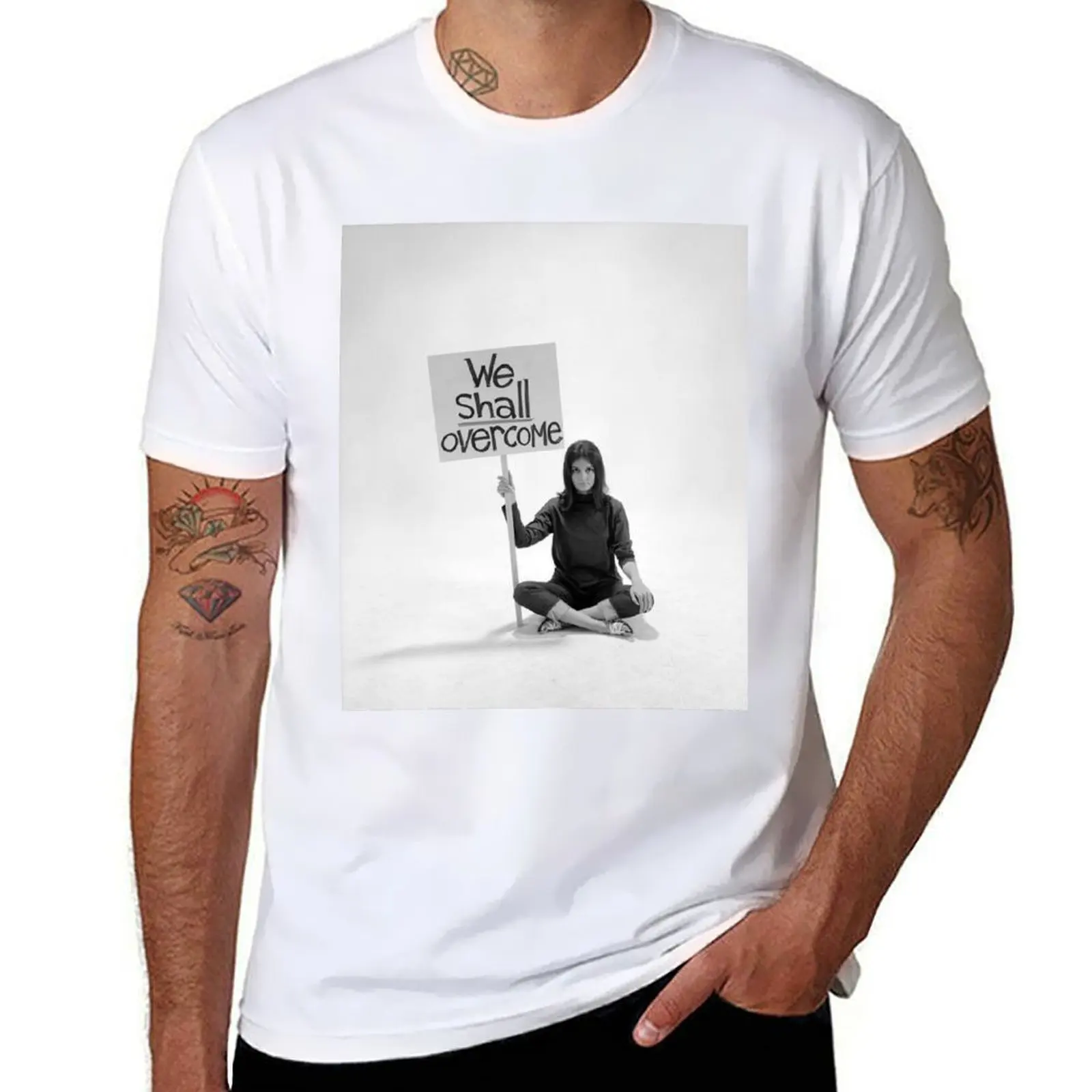 

Gloria Steinem We Shall Overcome T-Shirt man t shirts for men casual man t shirts graphic T-Shirt