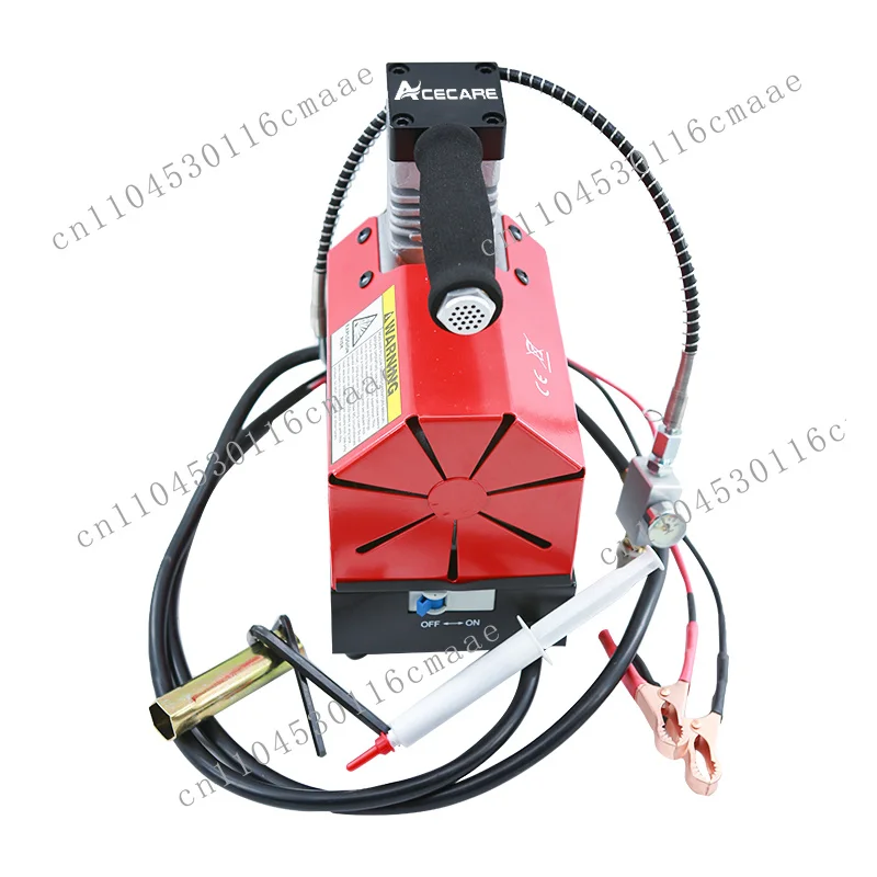 Portable 12v Mini Oil-free Air Compressor 300 Bar/4500 Psi Paintball Tanker and Household 110 Volts AC/12 Volts DC