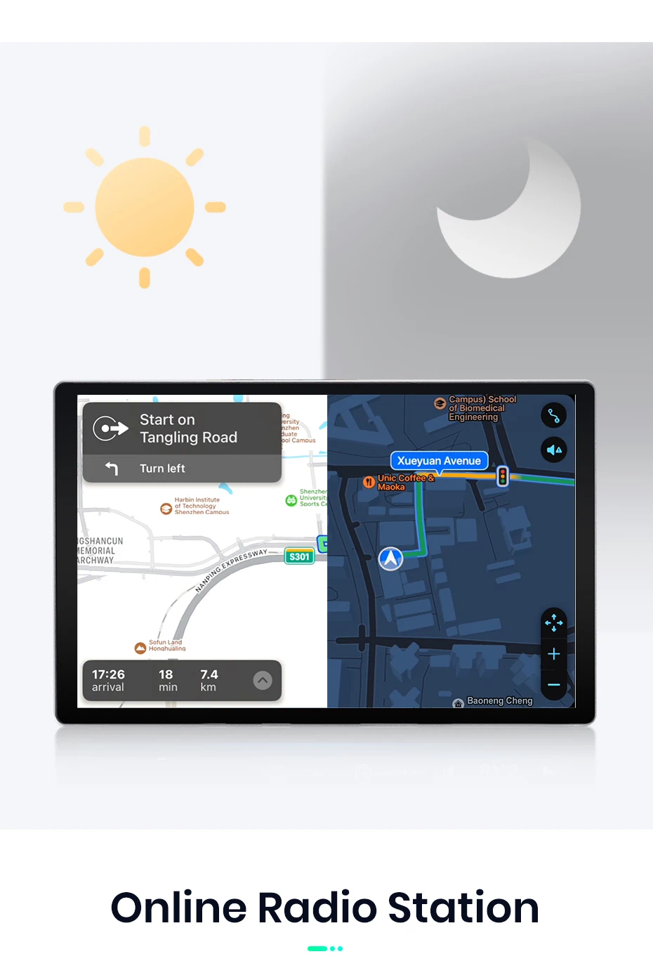 Junsun 11,5 Zoll QLED Touchscreen Universal-Autoradio, kabellos, für Apple CarPlay, Android Auto, Stereo-Multimedia-Videoplayer, intelligente Fahrzeugsysteme, 2-DIN-Autoradio, Head Unit, GPS-Navigation, BT, 4G, WLAN, 8-Kern-Prozessor, FM, AM, DSP, RDS, SWC, DAB – Detail 12