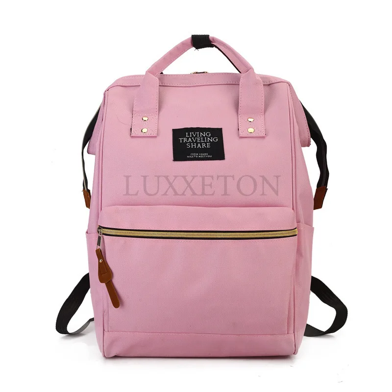 Japanese Style Simple Backpack Oxford Waterproof Backpack Inch Laptop Bag Fashionable Girl Boy School Bag