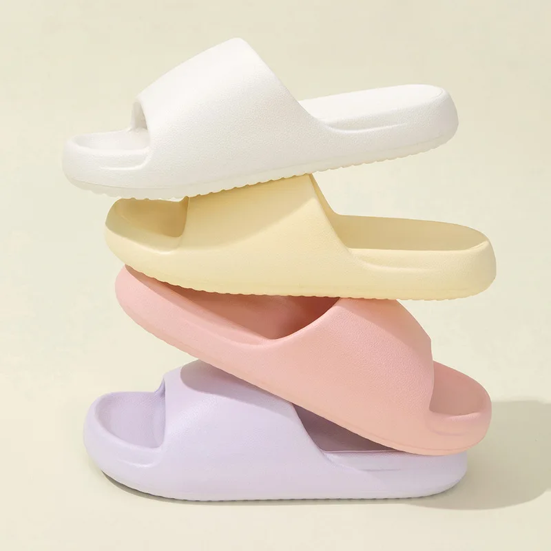 

Home cool slippers women's summer does not ring and does not smell thick bottom couple home home non-slip men's drag