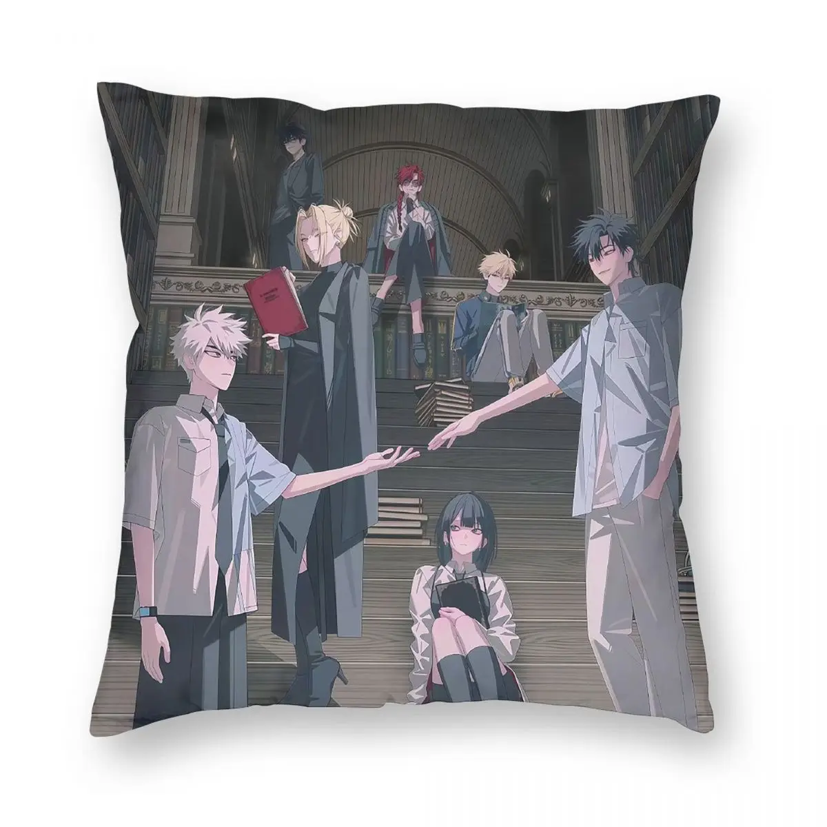Link Click Anime Square Pillowcase Pillow Cover Cushion Zip Decorative Comfort Throw Pillow for Home Sofa