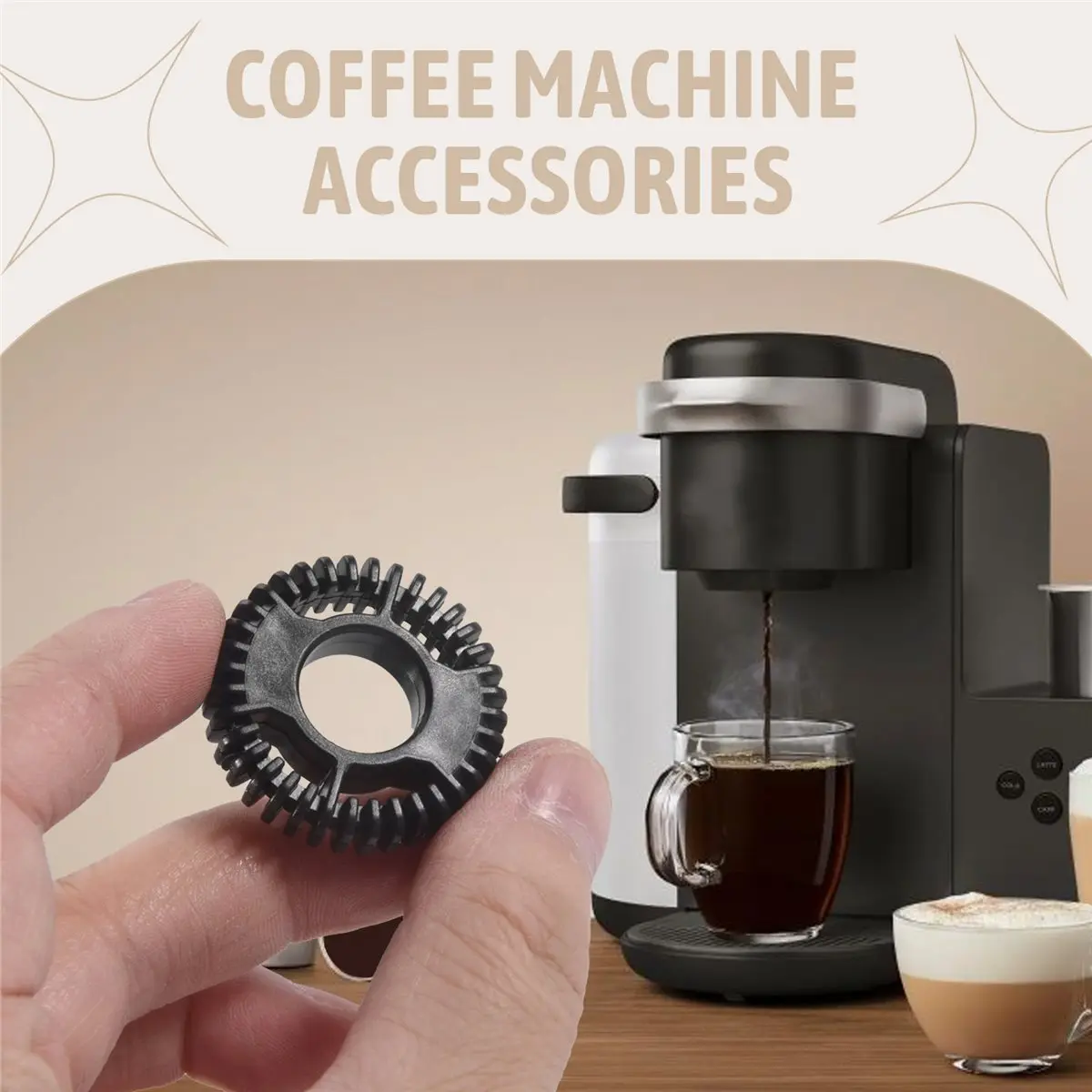 A47T Replacement Frother Whisk for Keurig K-Cafe and K-Cafe Special Edition Single Serve Coffee Latte & Cappuccino Maker