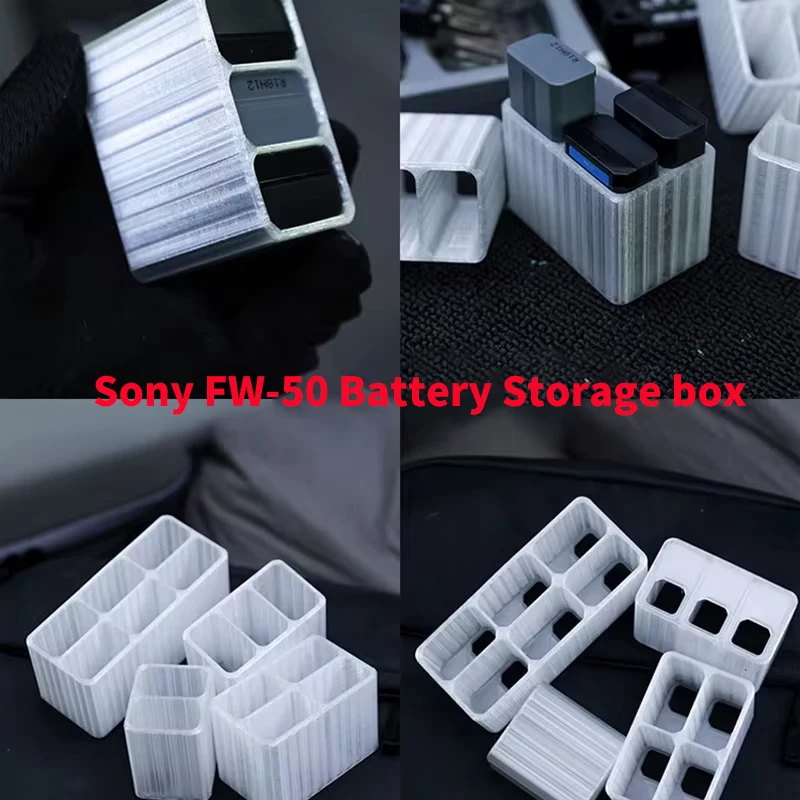 Vlogger TPU Airbag Compatible with Sony FW-50 Battery Storage Box, Elastic battery compartment