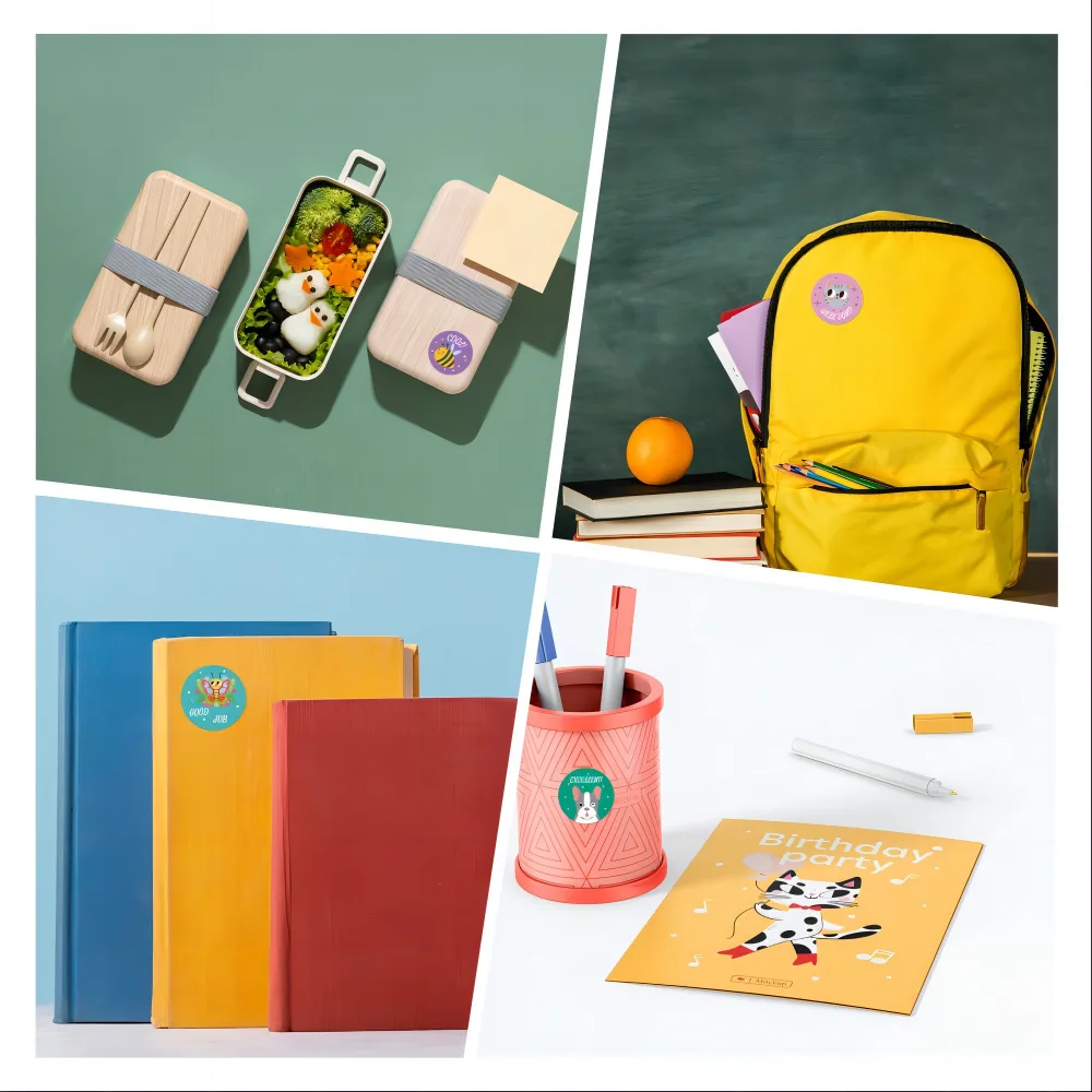 100-500Pcs Animals Cartoon Cute Sticker Children Reward Sticker Birthday/holiday Party Gift Packaging Sealing Decor Lables