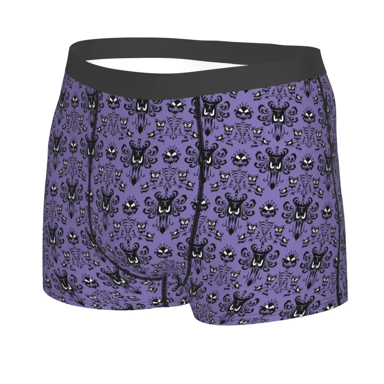 Purple Haunted Mansion Men's Underwear Healthy Soft Comfortable High-Quality Men's Briefs Stylish Trendy Casual Sports Panties