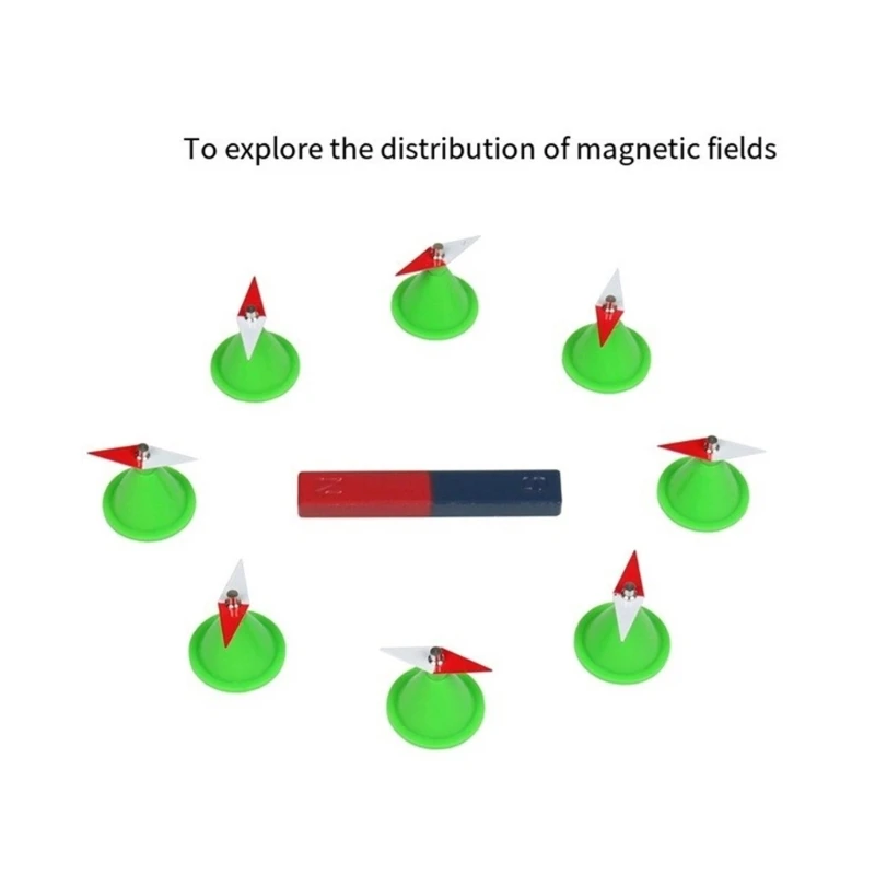 16FB 10x/Set Ruit Experiment met Kleine Magnetische Naald Fysiek Experiment Tool voor Fysieke Experimenten en Onderzoek