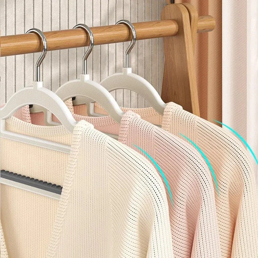 10PCS Clothes Hanging Household Hangers Non-slip Dormitory Bedroom Special Storage Clothes Hanging No Trace image 4