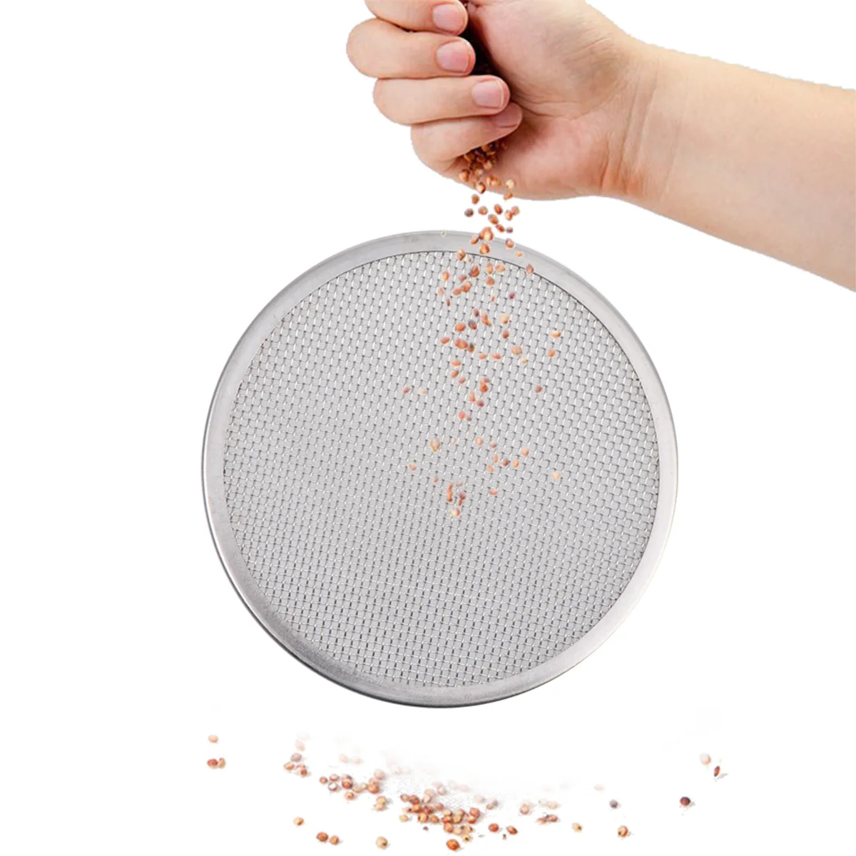 

5pcs Stainless Steel Filter Sprouting Lids for Mason Jar Germination Breathable AntiRust Garden Supplies