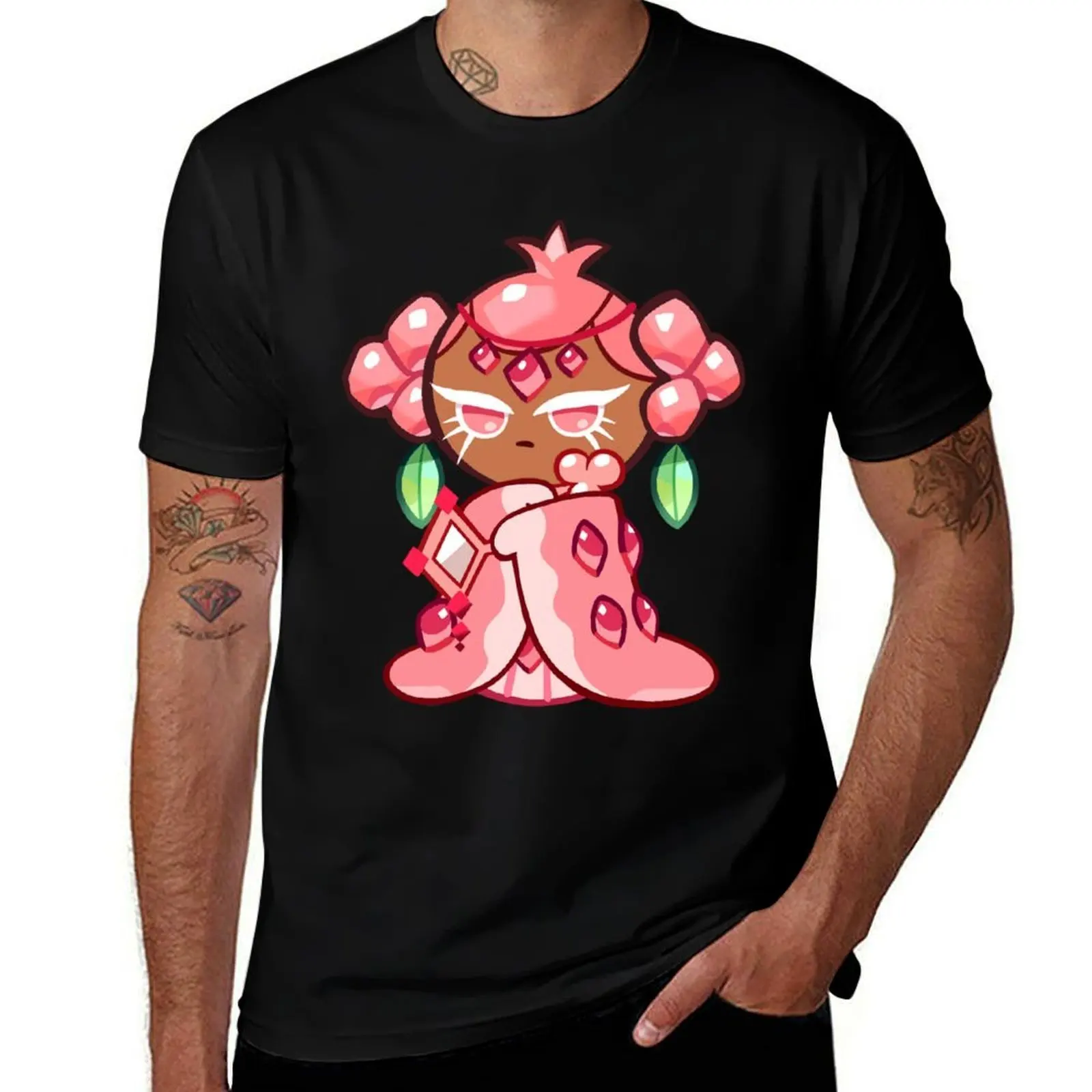 pink pomegranate cookie :) T-Shirt Comfortable Daily Wear Tee T-Shirt