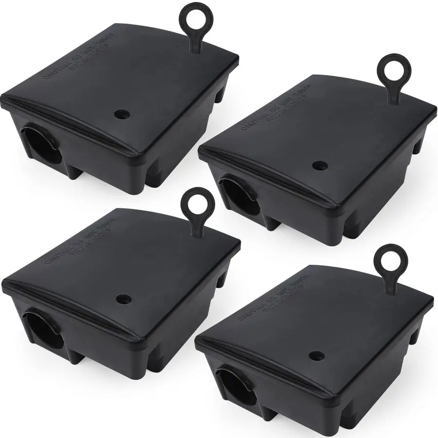 

Bait Stations 4 Pack Mouse Bait Station with KeyLocking Box Child amp PetSafe, Rodent Bait Station for Outdoor Indoor use107.54