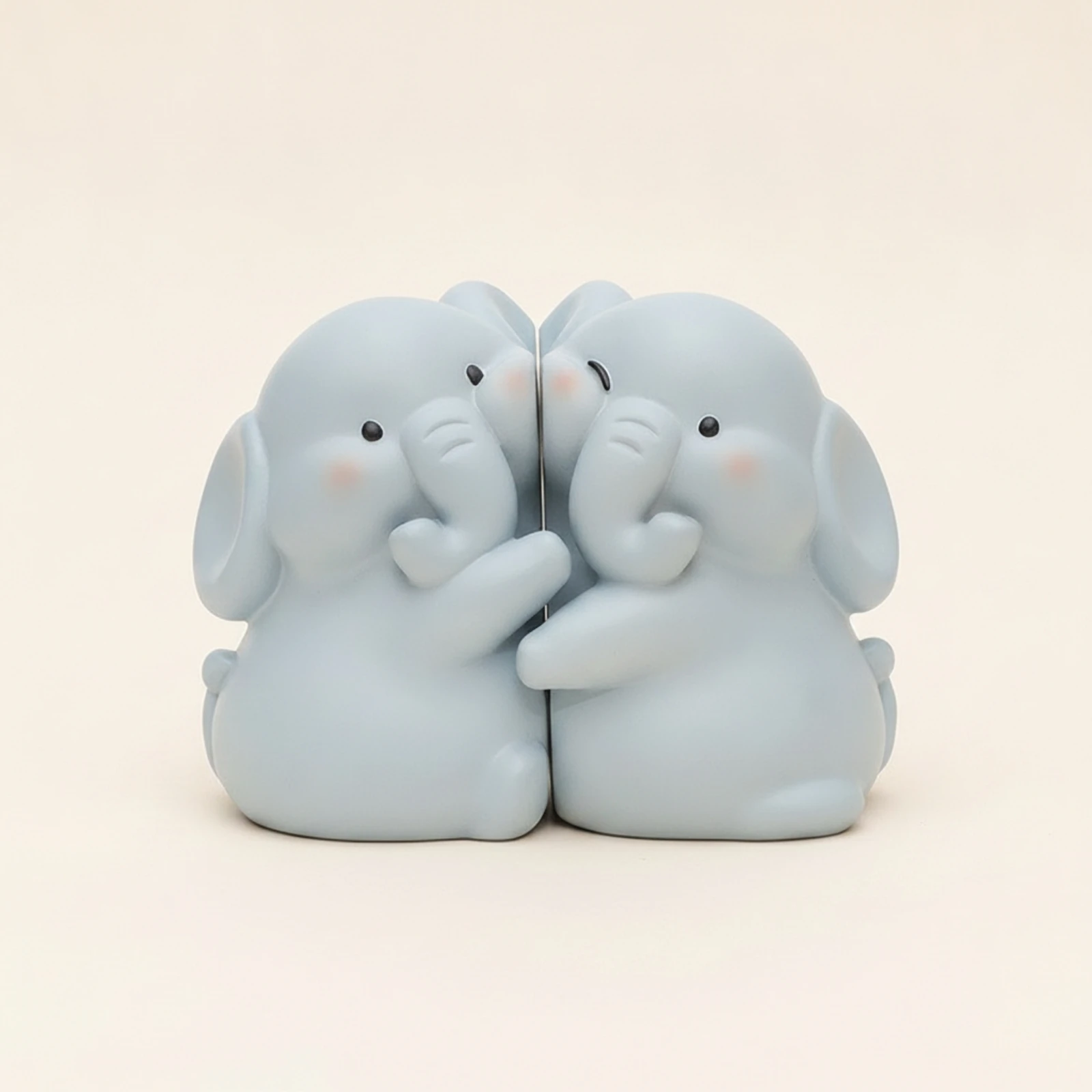 Elephant Decorative Bookends Cute Elephant Bookends for Children, Bookshelf, Nursery