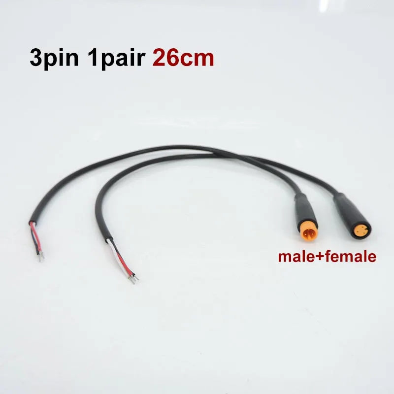 M6 2 3 4 5 Pin Stecker Elektrischer Steckverbinder Männlich Weiblich Roller Bremse Wasserdicht 6mm E-Bike Kabel Stecker Signalsensor Kabel