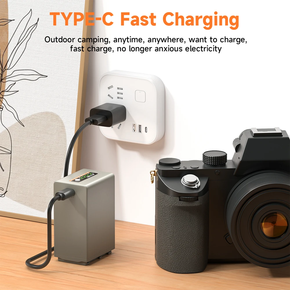 Batería PALO NP-FV100/FV70 USB-C 5V/2A - usage example
