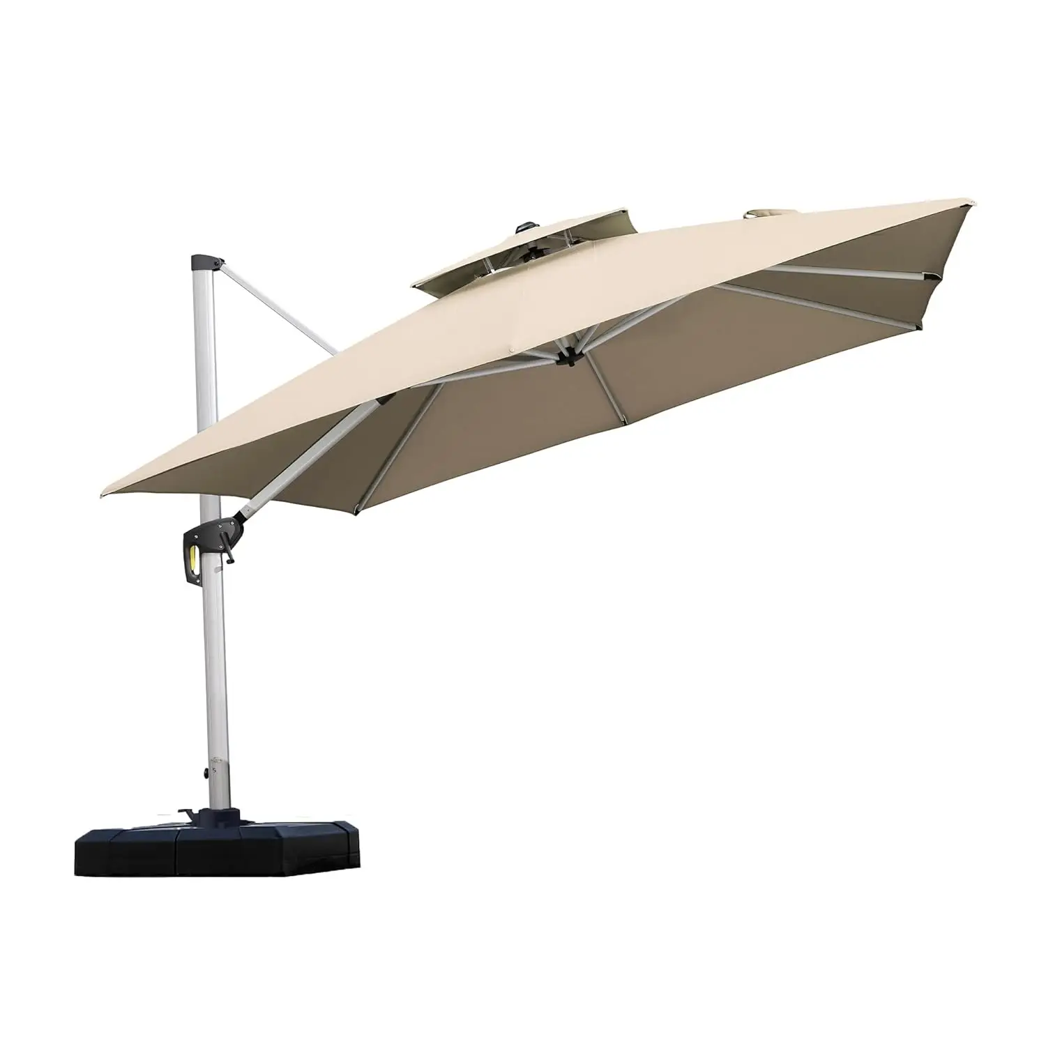 #￥for10ft Square Offset Patio Umbrella Windproof Heavy Duty UV Protection for Garden Pool Deck, Customized