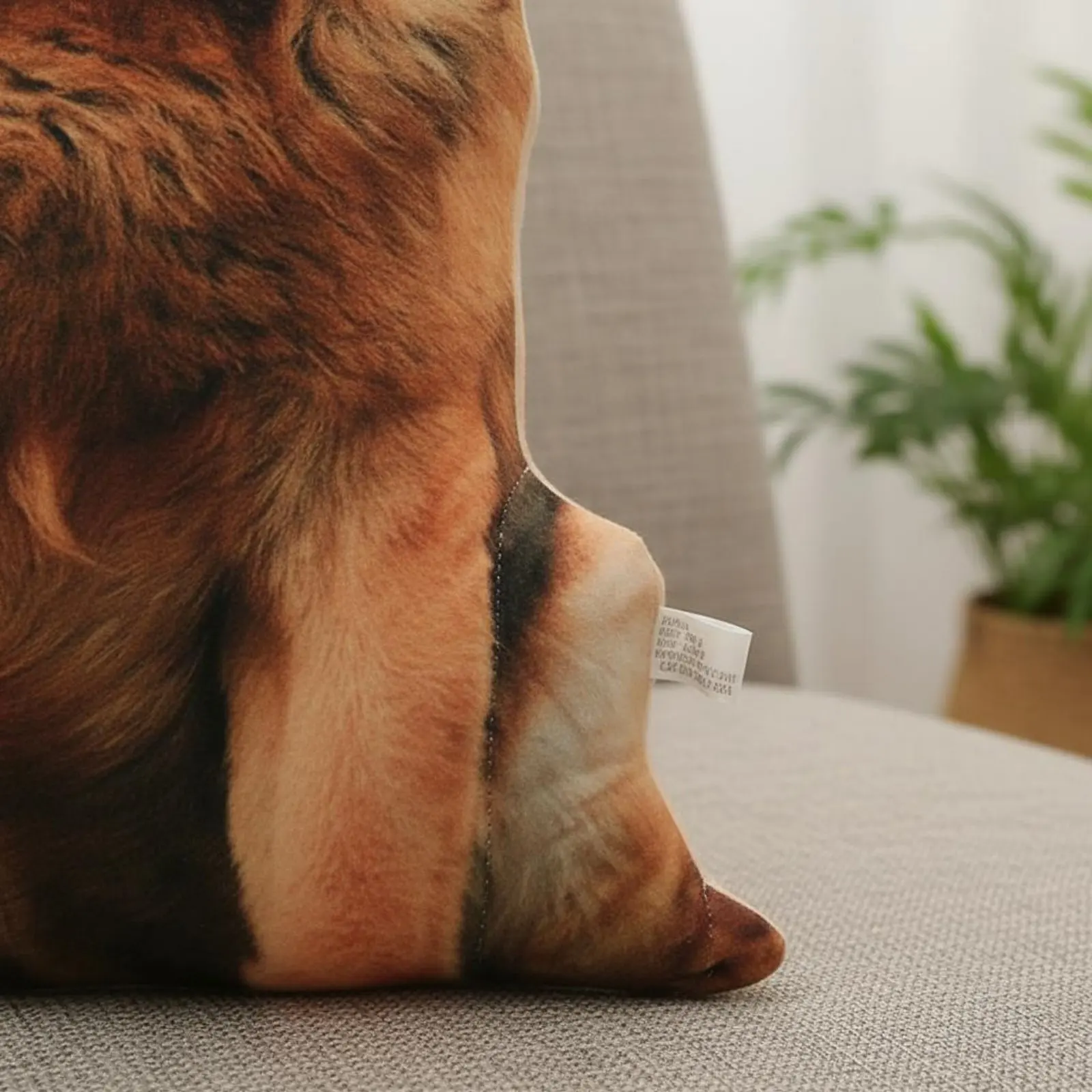 

Realistic Dog Soft Toy Creative Gift Three-Dimensional Dog Pillow Novelty Creature Pillow Easy to Clean House Decoration