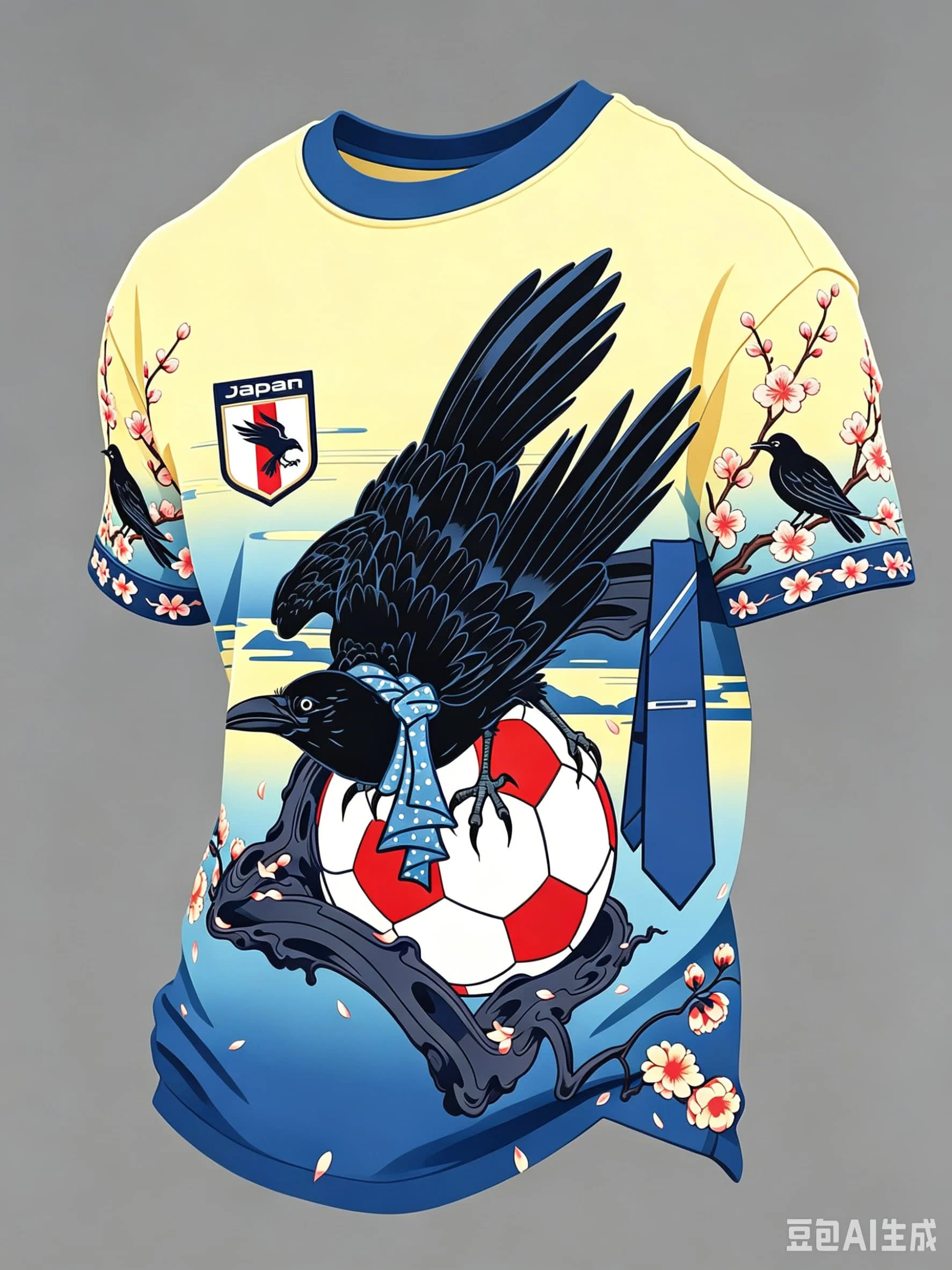 Herren Bedrucktes Fußballtrikot 2026 Japan Kurzarm T-Shirt Wappen Grafik Atmungsaktives Sport-Kinder-Freizeit-Fußball-Tee Fußballtrikot – Detail 6