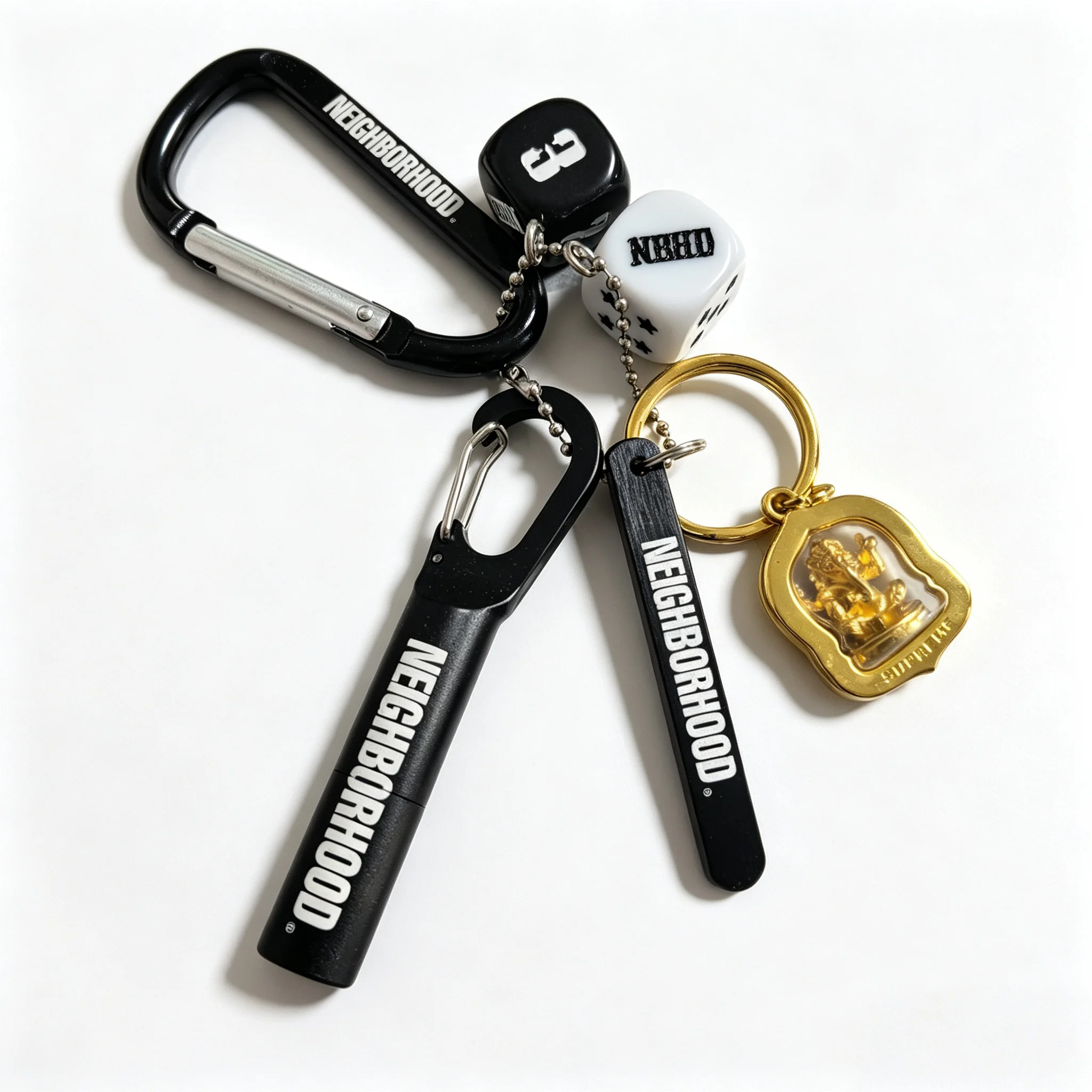 NBHD Portable Aluminum Alloy Waterproof Sealed Keychain Outdoor Medicine Tablet Storage Canister Creative Gift Keychain