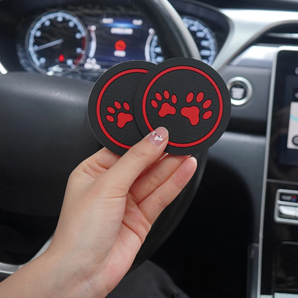 1pc Non-slip Car Water Cup Pad Mat for Bottle Holder Coaster Auto Interior Anti-skid Cup Holders