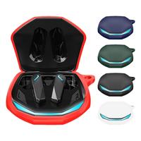 Headphone Storage Case for Lenovo GM2 Pro Wireless Headset Silicone Zipper Hard Carry Bag Earphone Travel Bag with Carabiner