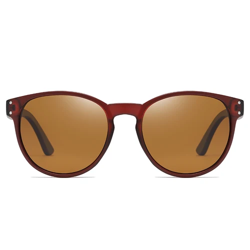 Imagen 2 del producto GM gafas de sol polarizadas hombres mujeres S5091 marca gafas de sol de madera mujeres marco redondo gafas de sol clásicas