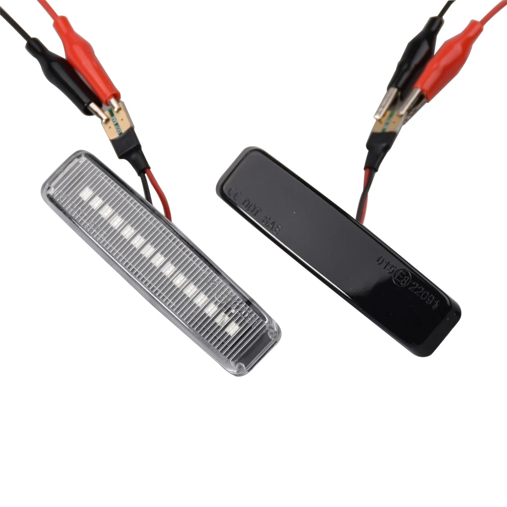 LED Dynamisches Blinklicht Seitenmarkierungsleuchte Kotflügel Sequenzielle Lampe Blinker Anzeigeleuchte Abdeckung für BMW 5er Serie E39 1995-2003 M5 – Detail 10